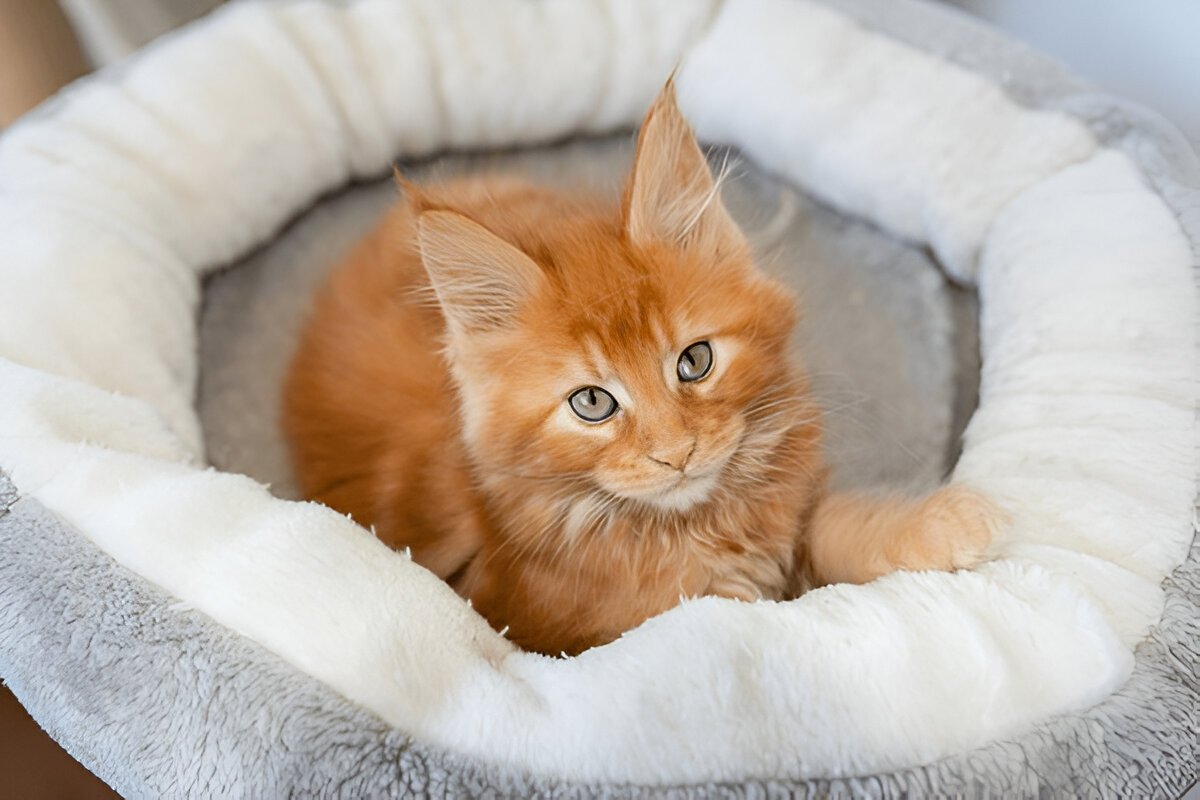 orange maine coon cats