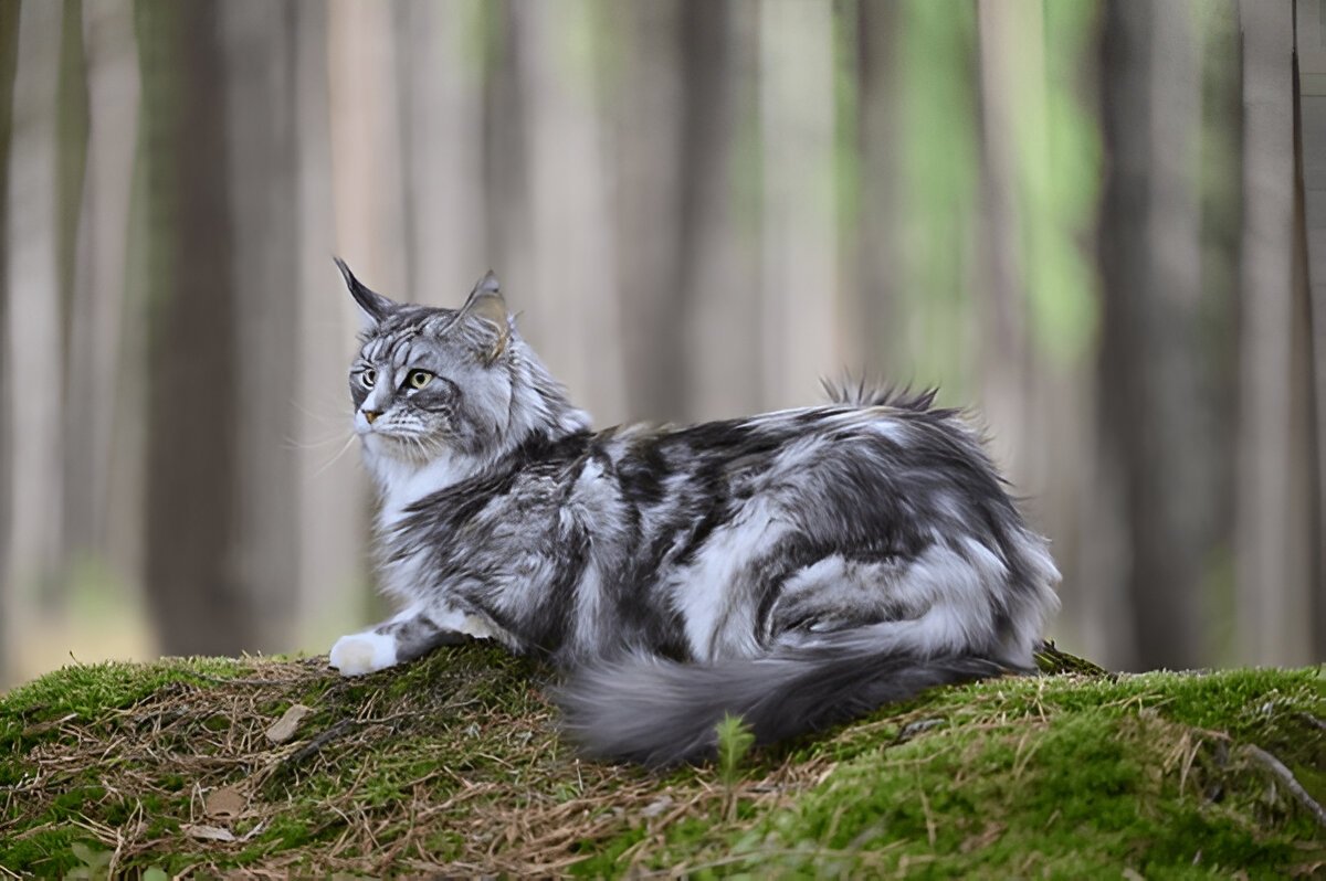 Blue Tortie Maine Coon